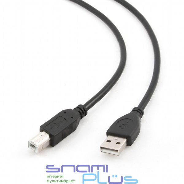 Кабель USB - USB BM 3 м Cablexpert Black, профессиональная серия (CCP-USB2-AMBM-10) 134557 фото