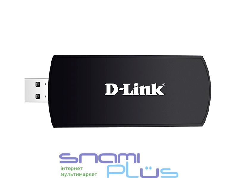 Сетевой адаптер USB D-LINK DWA-192, Black, Wi-Fi 802.11a/ac/b/g/n, 1300Mb, USB 3.0, 2.4/5GHz, 1 несъемная антенна 223771 фото