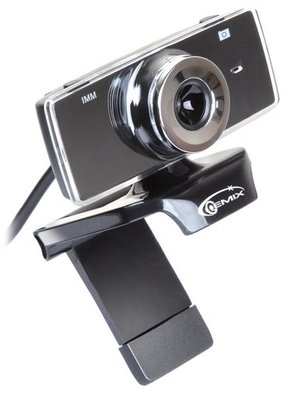 Веб-камера Gemix F9 Black, 1.3 Mpx, 640x480, USB 2.0, вбудований мікрофон (F9 Black) 210672 фото