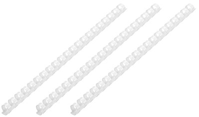 Пружини пластикові 2E, діаметр 14 мм, білі, 100 шт (2E-PL14-100WH) 258808 фото