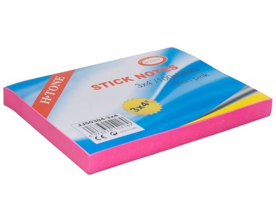 Блок паперу для нотаток 76х102 мм, Pink, 100 арк, H-Tone (JJ50304-3) 266300 фото