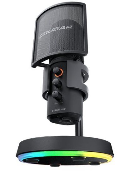 Микрофон Cougar Screamer X подставка RGB с концентратором USB 3.0, Black, кабель 3м 236943 фото