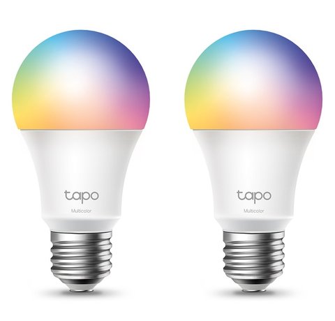 Розумна лампочка TP-Link Tapo L530E, 2 шт, E27, WiFi (2.4 GHz), 8.7 Вт, 806 Лм, 2500-6500K, 16 млн. відтінків 277577 фото