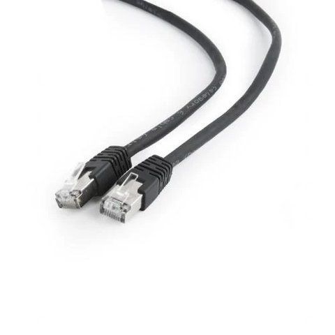 Патч-корд 3 м, FTP, Black, Cablexpert, Cat.6, CCA, PVC (PP6-3M/BK) 209048 фото