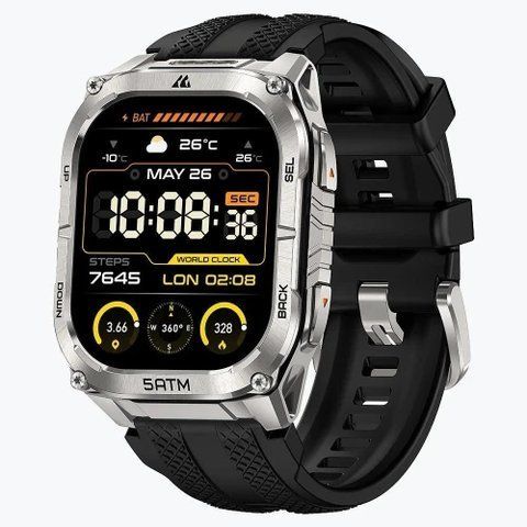 Смарт-годинник Kospet Tank M4C, Silver 326534 фото