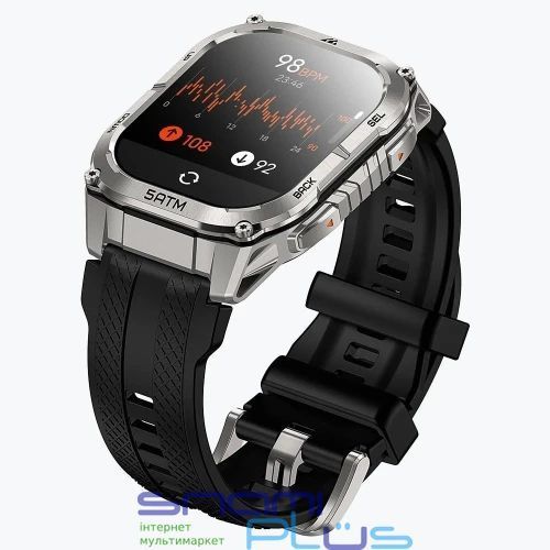 Смарт-годинник Kospet Tank M4C, Silver 326534 фото