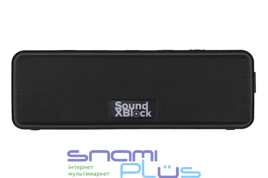 Колонка портативная 2E SoundXBlock, Black, 2 x 10 Вт, Bluetooth 5.0, MicroSD, AUX, USB Type-C, питание от аккумулятора 3600 мАч, IPX7 (2E-BSSXBWBK) 191397 фото