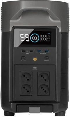 Зарядна станція EcoFlow Delta Pro (3600 Вт·год), потужність 3600 Вт⋅год, LFP - літій-залізо-фосфатний акумулятор, чиста синусоїда 252930 фото