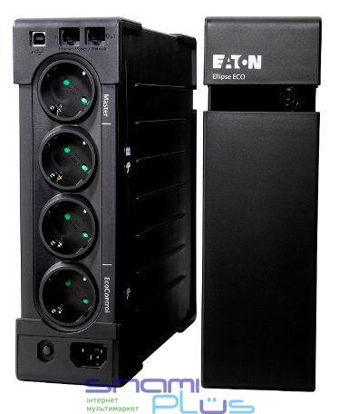 Источник бесперебойного питания Eaton Ellipse ECO, Black, 1600VA / 1000 Вт, 8xSchuko, USB, 305x81x312 мм, 7.8 кг (EL1600USBDIN) 197716 фото