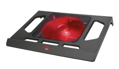 Підставка для ноутбука до 17' Trust GXT 220 Kuzo, Black, 17 см вентилятор, сітчаста металева пластина згори, червоне LED підсвічування, 350х293х49 мм, 484 г (20159) 118785 фото