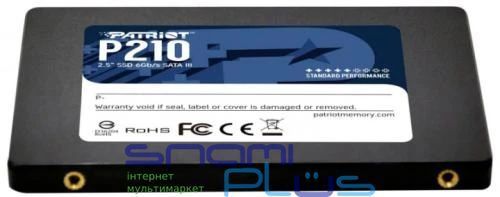 Твердотельный накопитель SSD 128Gb, Patriot P210, SATA3, 2.5" (P210S128G25) 209597 фото