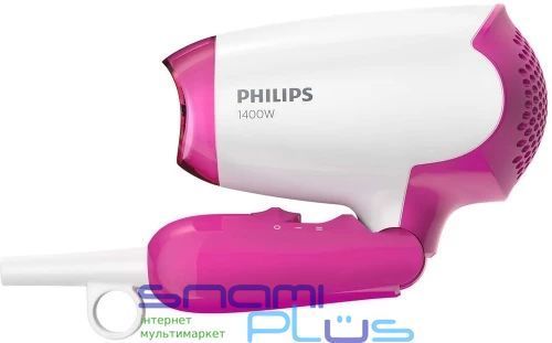 Фен дорожный Philips DryCare Essential BHD003/00, White/Pink 298487 фото