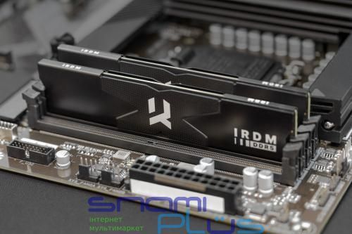 Память 32Gb x 2 (64Gb Kit) DDR5, 6400 MHz, Goodram IRDM, Black (IR-6400D564L32/64GDC) 274756 фото