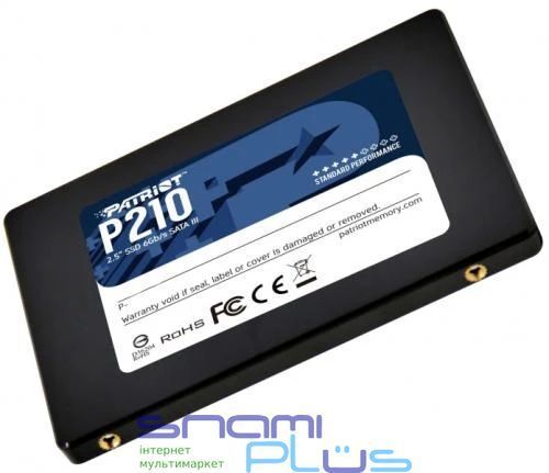 Твердотельный накопитель SSD 128Gb, Patriot P210, SATA3, 2.5" (P210S128G25) 209597 фото