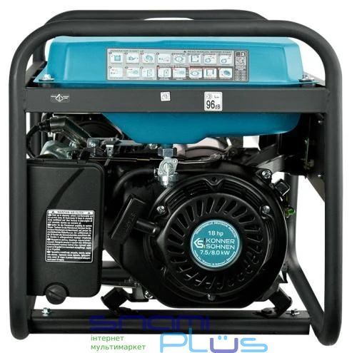 Бензиновий генератор Konner&Sohnen KS 10000E ATS, Black/Blue 287919 фото
