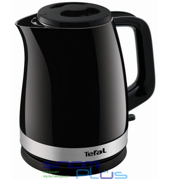 Электрочайник Tefal KO150F30, Black, 2400W, 1.7л, дисковый, корпус из нерж стали, световой индикатор 275713 фото