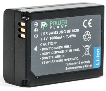 Акумулятор Samsung BP-1030, PowerPlant, 1000 mAh / 7.4 V, Li-Ion (DV00DV1354) 244780 фото