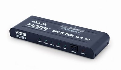 Розгалужувач HDMI сигналу, Cablexpert DSP-4PH4-02, Black, на 4 порти HDMI V1.4, до 20 м 208288 фото