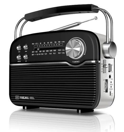 Радіоприймач Real-El X-545 Black 264035 фото