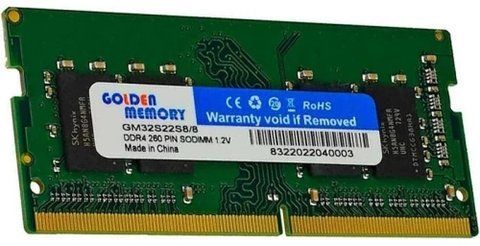 Пам'ять SO-DIMM, DDR4, 8Gb, 3200 MHz, Golden Memory, 1.2V, CL22 (GM32S22S8/8) 299076 фото