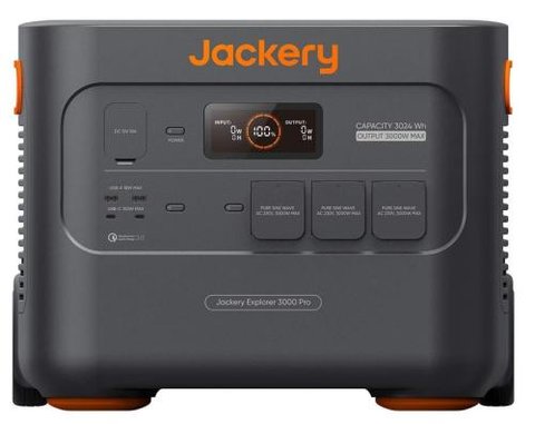 Зарядная станция Jackery Explorer 3000 Pro (3024 Вт·ч), Li-Ion – литий-ионный аккумулятор, чистая синусоида, 2 x розетки 289886 фото