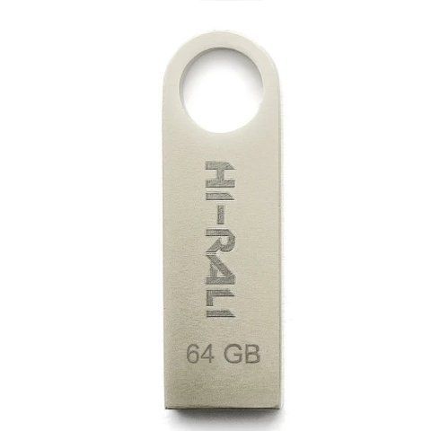 Флеш накопитель USB 64Gb Hi-Rali Shuttle, Silver, USB 2.0 (HI-64GBSHSL) 160752 фото