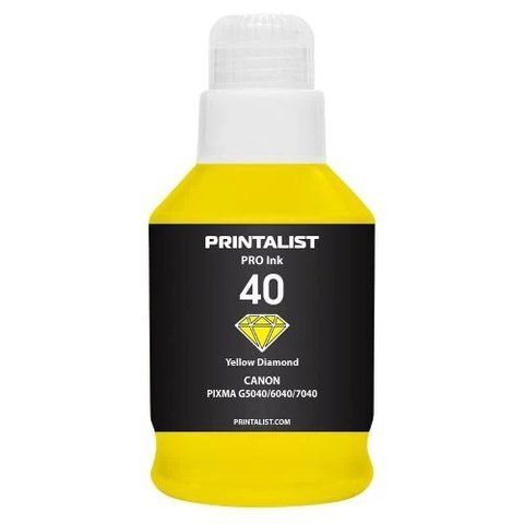 Чорнило Printalist 40, Yellow, 190 мл, водорозчинне (PL40Y) 262256 фото