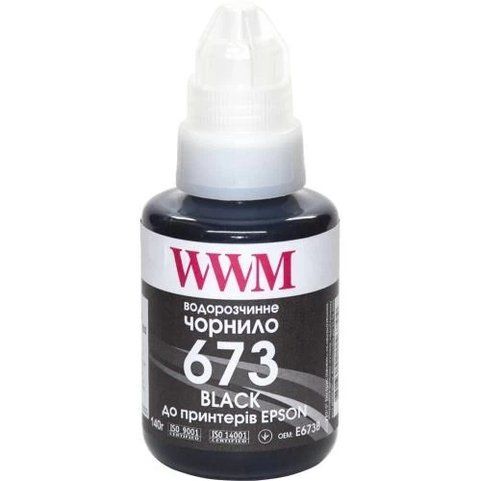 Чорнило WWM Epson L800/L805/L810/L850/L1800, Black, 140 мл, водорозчинне (E673B) 250202 фото