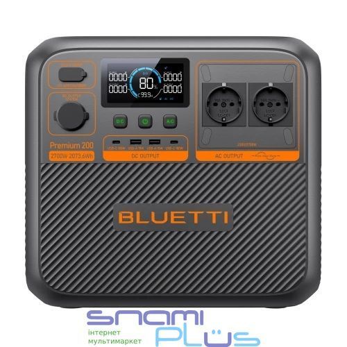 Зарядна станція BLUETTI Premium 200 V2, Black, 2700 Вт / 2073.6 Вт/год 307121 фото