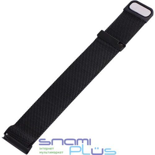 Ремешок для Samsung Galaxy (20mm)/Watch 5/ Watch 4 40/44mm, BeCover, Milanese Style Black 305512 фото