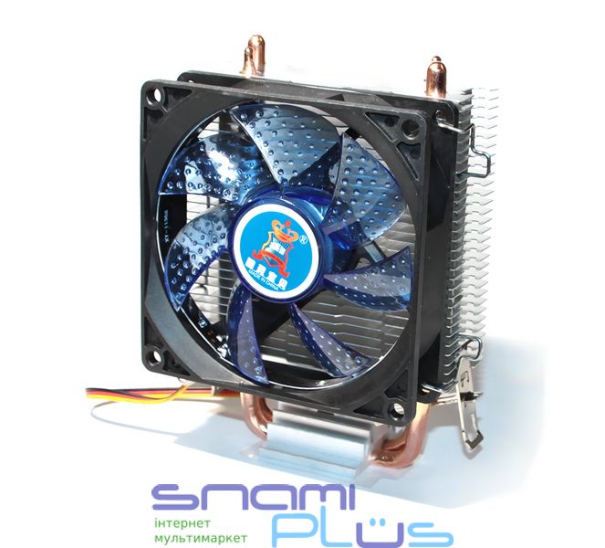 Кулер для процессора Cooling Baby R90 Blue LED, алюминий/медь, 1x90 мм, для Intel 115x/1200/1366/775, AMD AMx/FMx 158547 фото