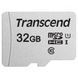 Карта памяти microSDHC, 32Gb, Transcend 300S, SD адаптер (TS32GUSD300S-A) 183475 фото 2