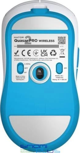 Миша бездротова Hator Quasar 2 Pro, White/Cerulean (HTM561WC) 294564 фото