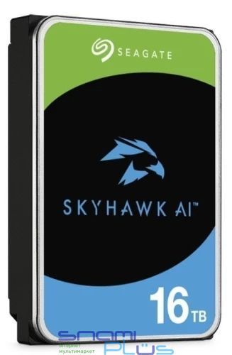 Жорсткий диск 3.5" 16Tb Seagate SkyHawk AI, SATA3, 512 Мб, 7200 об/хв (ST16000VE004) 301295 фото