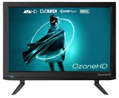 Телевізор 19' OzoneHD 19HN82T2, 1440x900, 60 Гц, DVB-T2/С, HDMI/VGA, USB, VESA 75x75 186506 фото