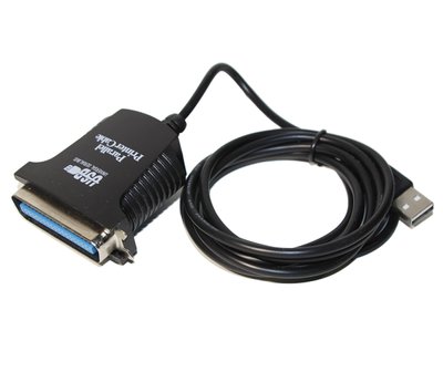 Конвертер USB - LPT Dynamode USB 2.0 A USB 2.0 A Male - LPT Bitronics 36-pin Male кабель 1,8 м, чіпсет CH340, Win 10/8 166240 фото