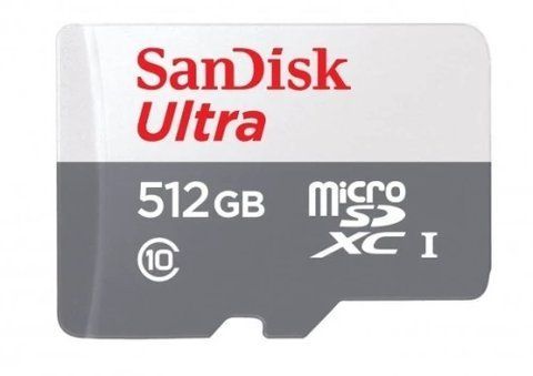 Карта пам'яті microSDXC, 512Gb, SanDisk Ultra, без адаптера (SDSQUNR-512G-GN3MN) 303568 фото