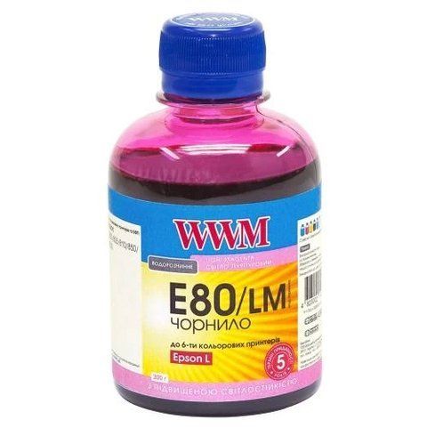 Чорнило WWM Epson L800/L805/L810/L850/L1800, Light Magenta, 200 мл, водорозчинне (E80/LM) 99446 фото