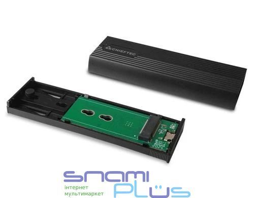 Кишеня зовнішня Chieftec, Black, M.2, Type-C 3.2 Gen2 (CEB-M2C-TL) 235786 фото