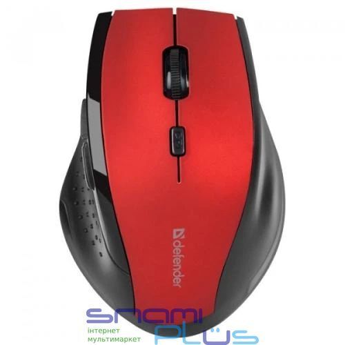 Мышь беспроводная Defender Accura MM-365, Red/Black (52367) 166366 фото