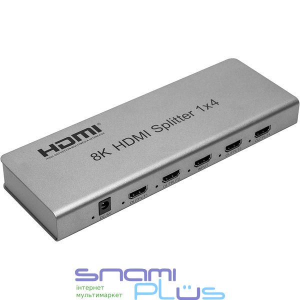 Сплиттер HDMI 1x4, версия 1.4, 8K, PowerPlant (CA914203) 281869 фото