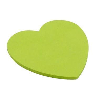 Блок паперу для нотаток 'Серце', Green, 30 арк, H-Tone (JJ50348) 266303 фото