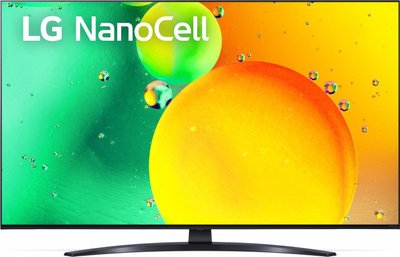 Телевізор 43' LG 43NANO766QA, NanoCell 3840х2160 60Hz, Smart TV, WebOS, DVB-T2, HDMI, USB, VESA 200x200 263515 фото