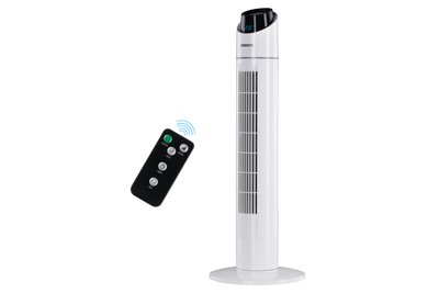 Вентилятор підлоговий Ardesto FNT-R36X1W, White, колонного типу, висота 90 см, дисплей, таймер, пульт ДУ 257394 фото