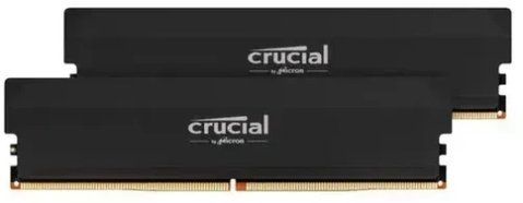 Память 16Gb x 2 (32Gb Kit) DDR5, 6400 MHz, Crucial Pro, Black (CP2K16G64C38U5B) 302367 фото