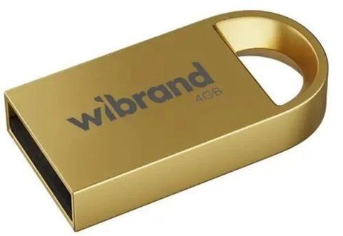 Флеш накопичувач USB 4Gb Wibrand Lynx, Gold, USB 2.0 (WI2.0/LY4M2G) 286608 фото
