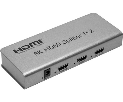 Спліттер HDMI 1x2, версия 1.4, 8K, PowerPlant (CA914197) 281870 фото