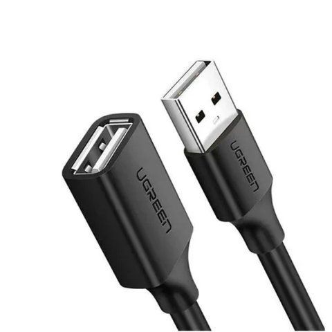 Кабель USB 2.0 AM - USB AF, 2 м, Black, Ugreen US103 (10316) 314822 фото