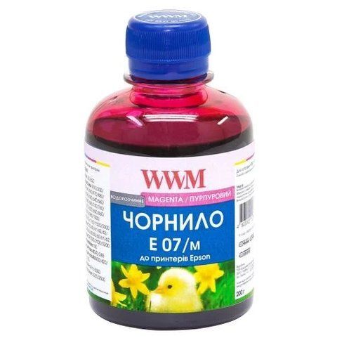 Чорнило WWM Epson Stylus C20/C40/C60/C6270, CX3100/CX3200, Magenta, 200 мл, водорозчинне (E07/M) 35080 фото