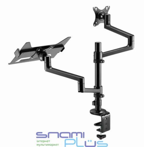 Кронштейн настольный для монитора и ноутбука 17-32" Gembird MA-DA-04, Black 303703 фото